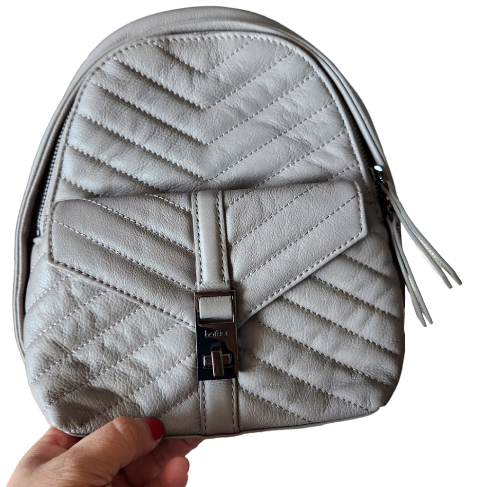 Botkier Grey Chevron Backpack/Crossbody Bag